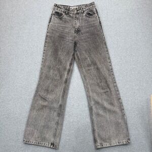 Xray Jeans Wide Leg Womens Size 26 Grunge Aesthetic Grey Acid Wash Denim
